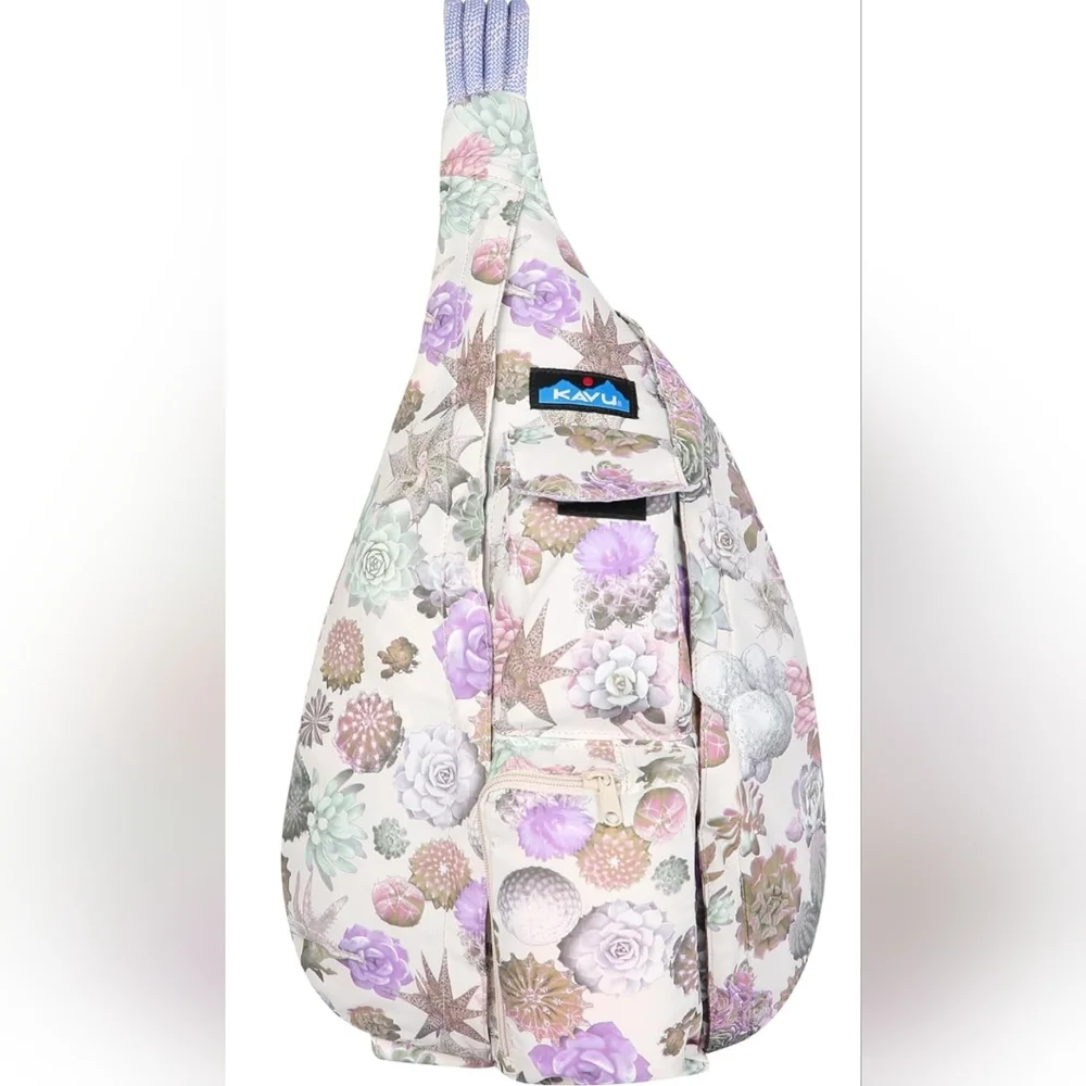Kavu Rope Sling Bag ~ Updated Succulent Pattern - Picture 3 of 5